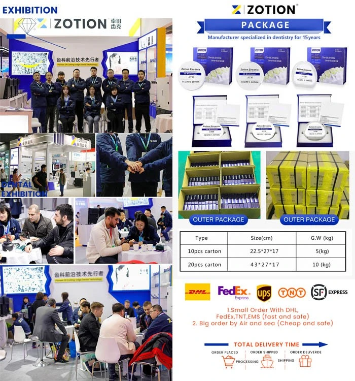 Zirconia Disc 3D Multilayer Open System 49% Translucency Dental Zirconia Block exhibition Zirconia Disc 3D Multilayer Open System 49% Translucency Dental Zirconia Block exhibition