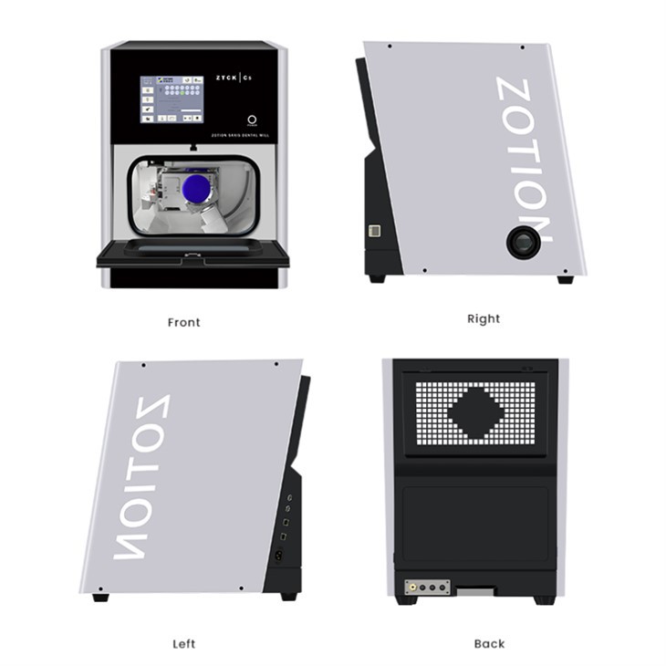 Zotion 5 axis cad cam zirconia milling machine