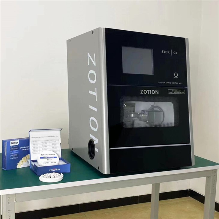 Zotion 5 axis cad cam zirconia milling machine